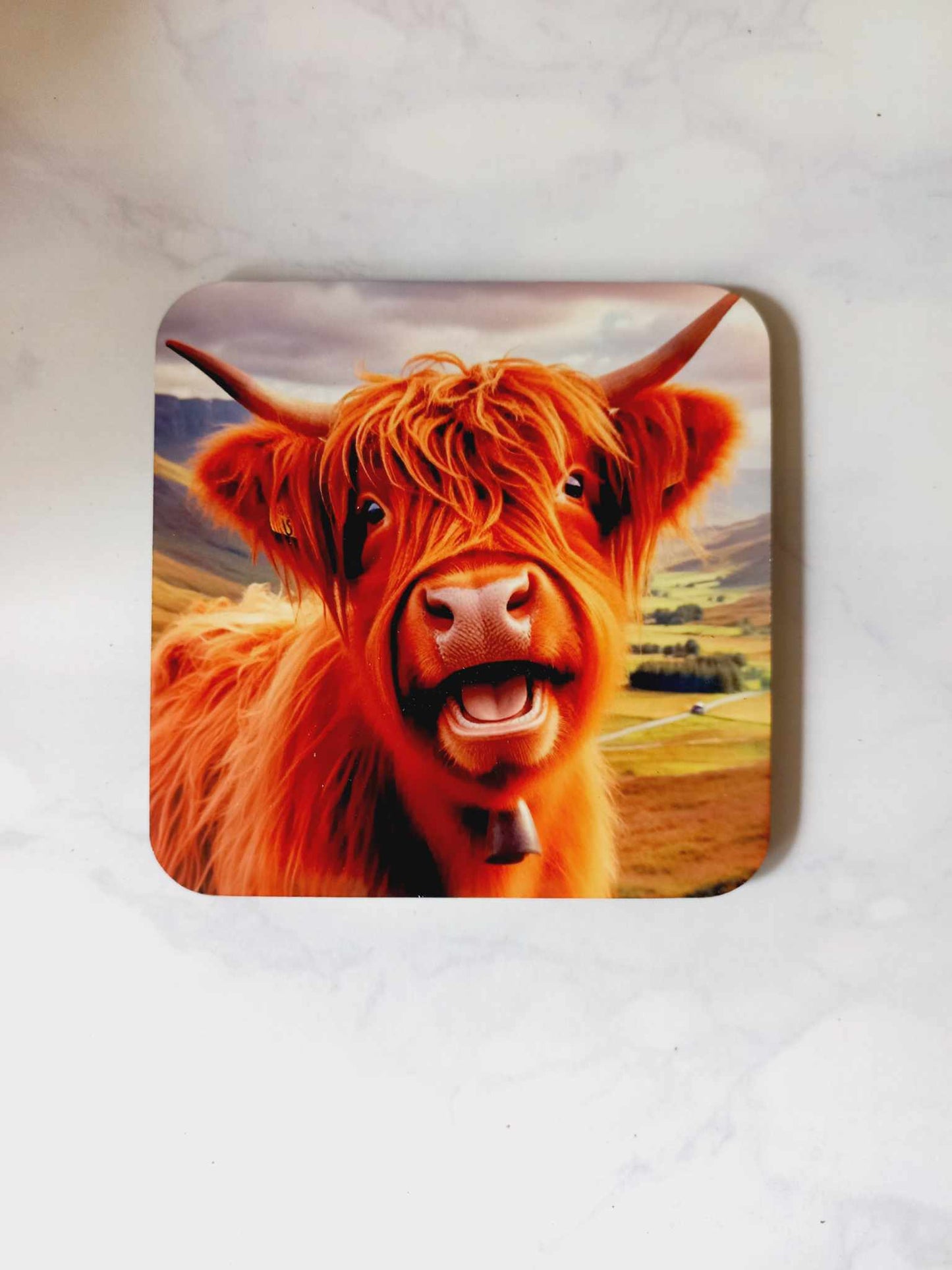 Happy Highland coaster - Wilde Gifts Coaster