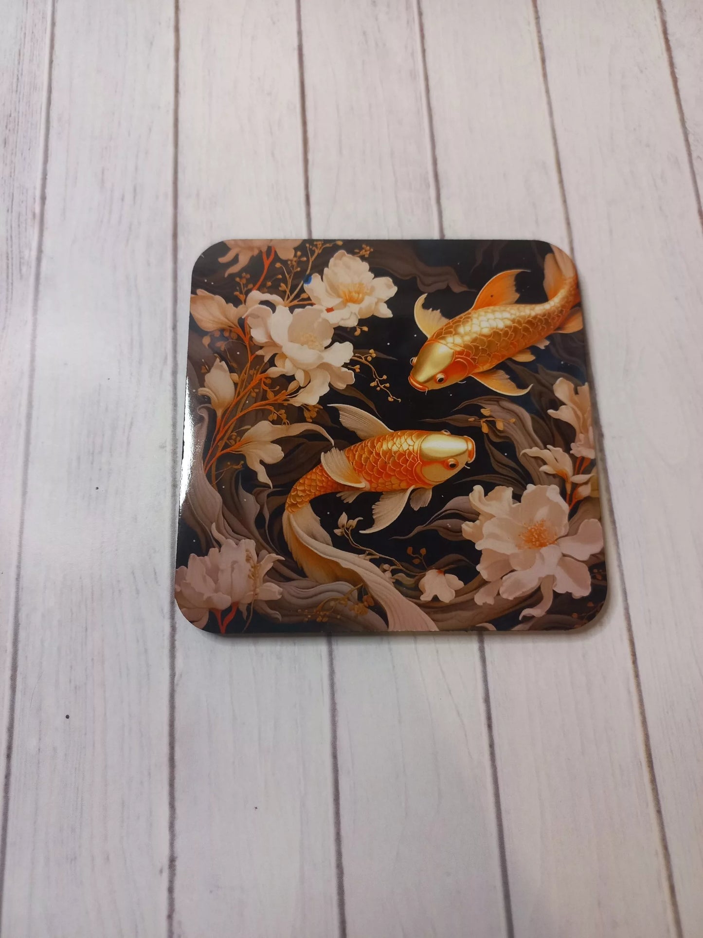 Koi goldfish coaster - Wilde Gifts Coaster