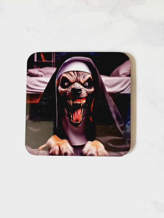 Mental dog nun Coaster - Wilde Gifts 