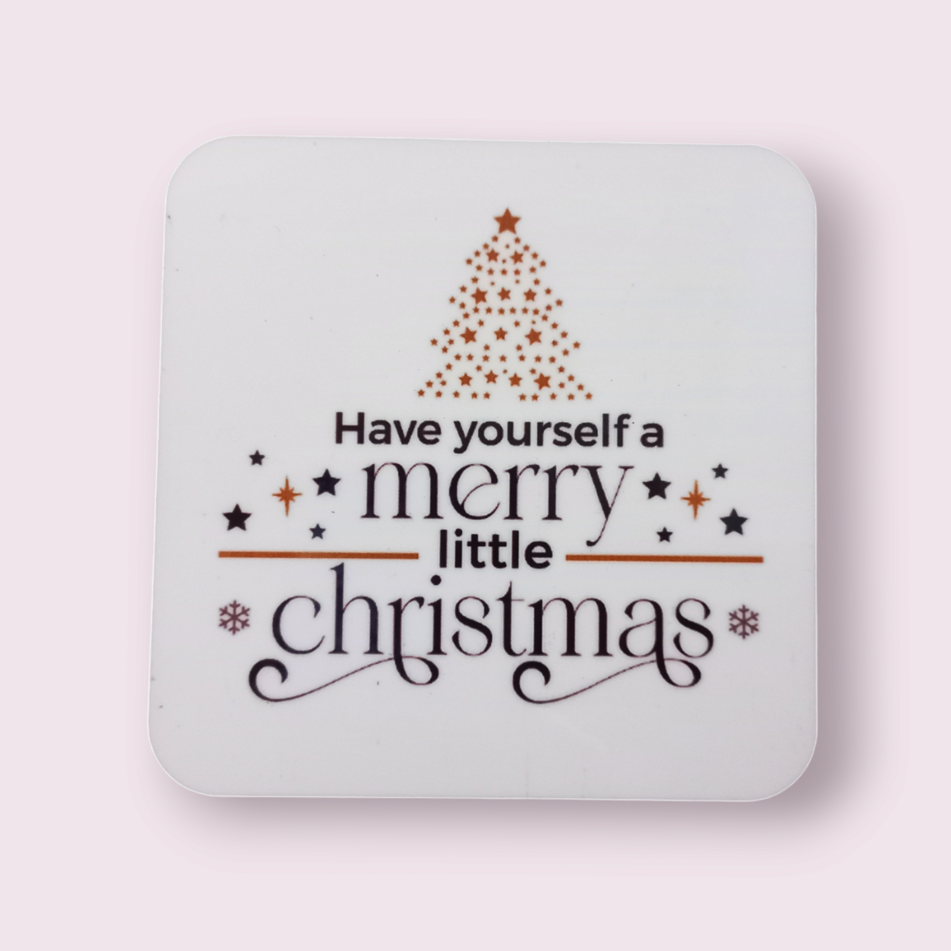 Merry little christmas coaster - Wilde Gifts 