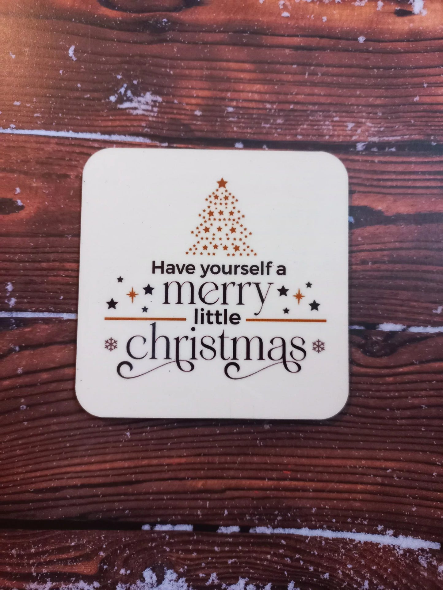 Merry little christmas coaster - Wilde Gifts 