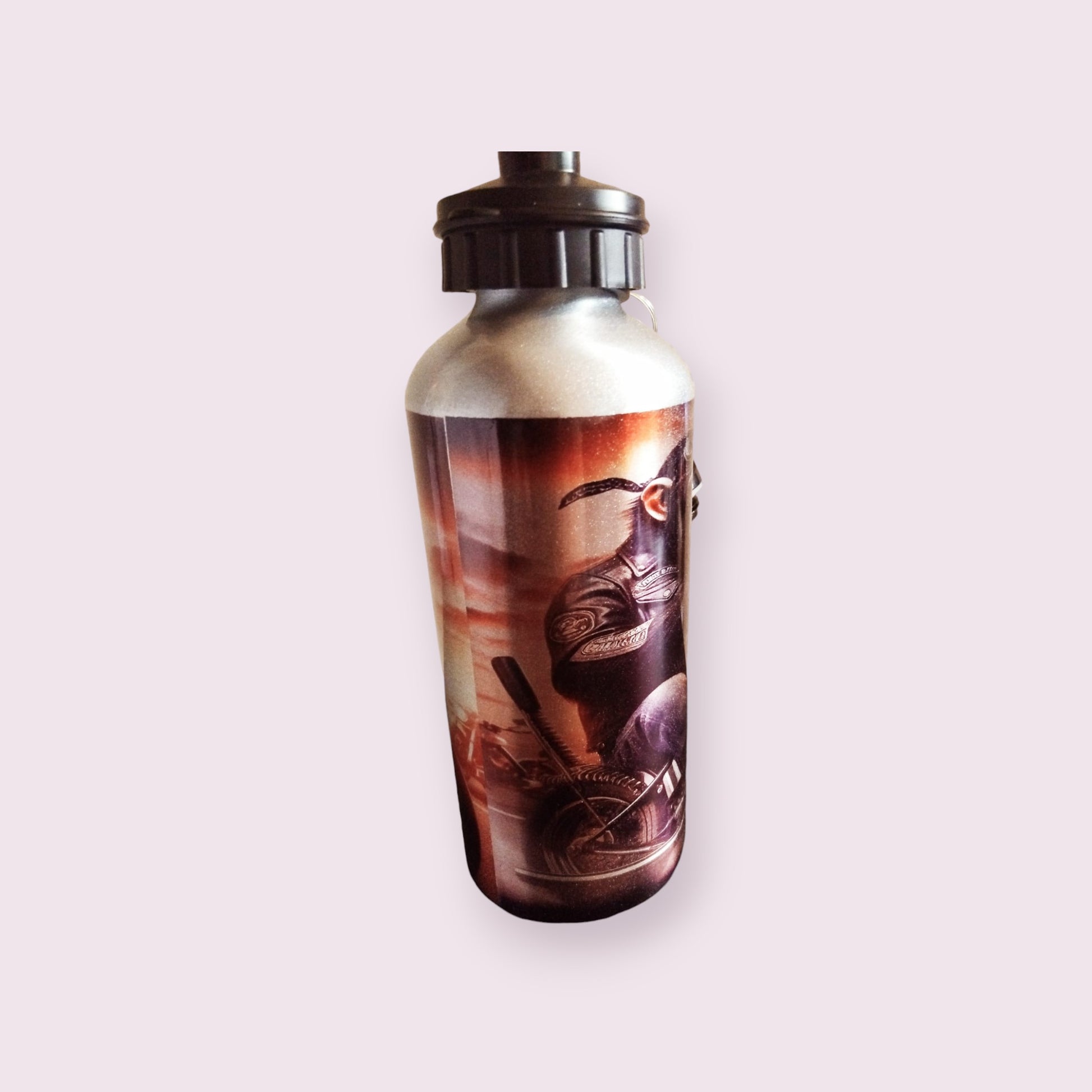 Monkey Biker 600ml Water Bottle - Wilde Gifts Water Bottle