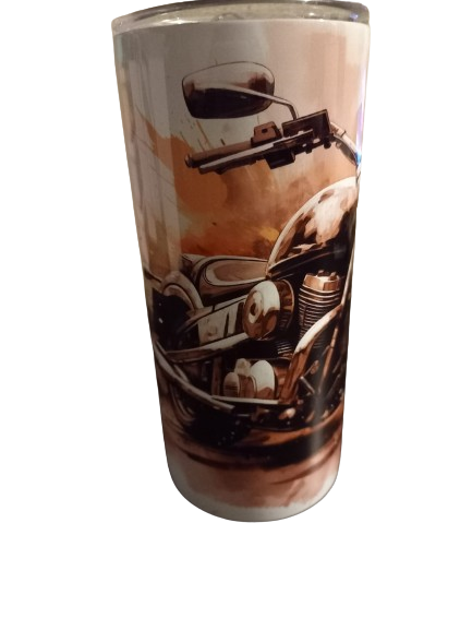 Motorbike 15oz hot cold Tumbler - Wilde Gifts 