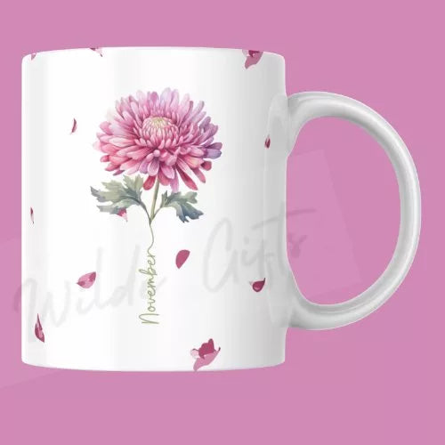 November Birthflower 11oz Mug - Wilde Gifts 