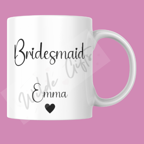 Personalised Bridesmaid 11oz Mug - Wilde Gifts 