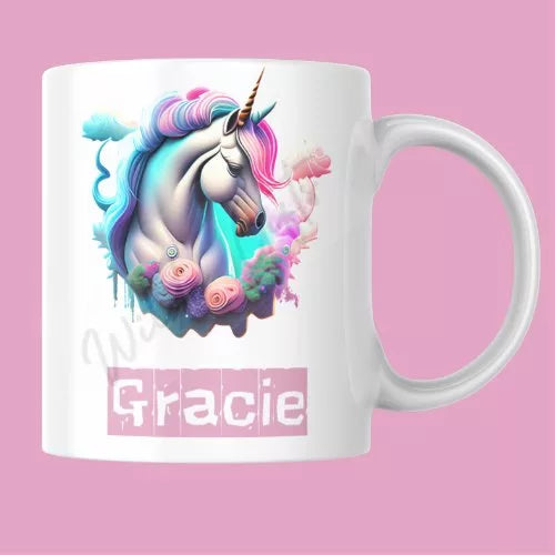 Personalised unicorn 11oz Mug - Wilde Gifts 