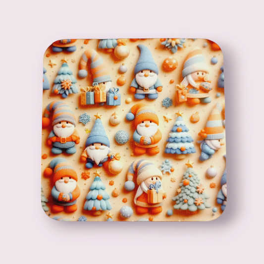 Puffy Gnome design coaster - Wilde Gifts 