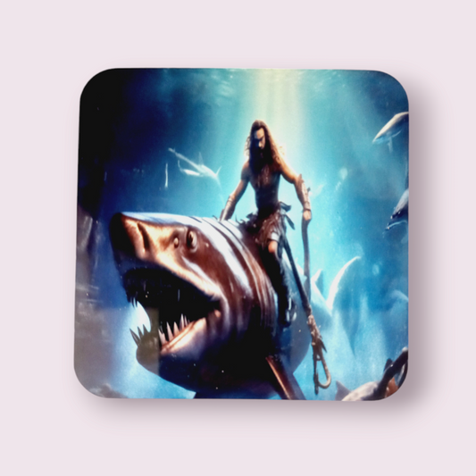 Shark merman Coaster - Wilde Gifts 