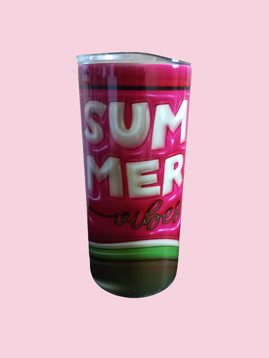 Summer vibes watermelon 15oz Tumbler - Wilde Gifts 