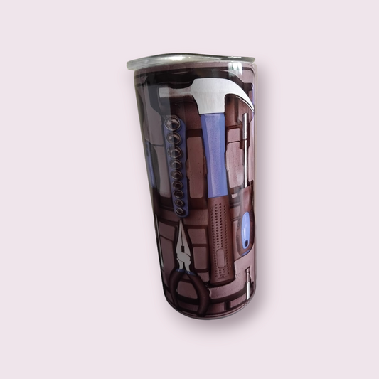 Toolbox design 15oz hot cold Tumbler - Wilde Gifts 