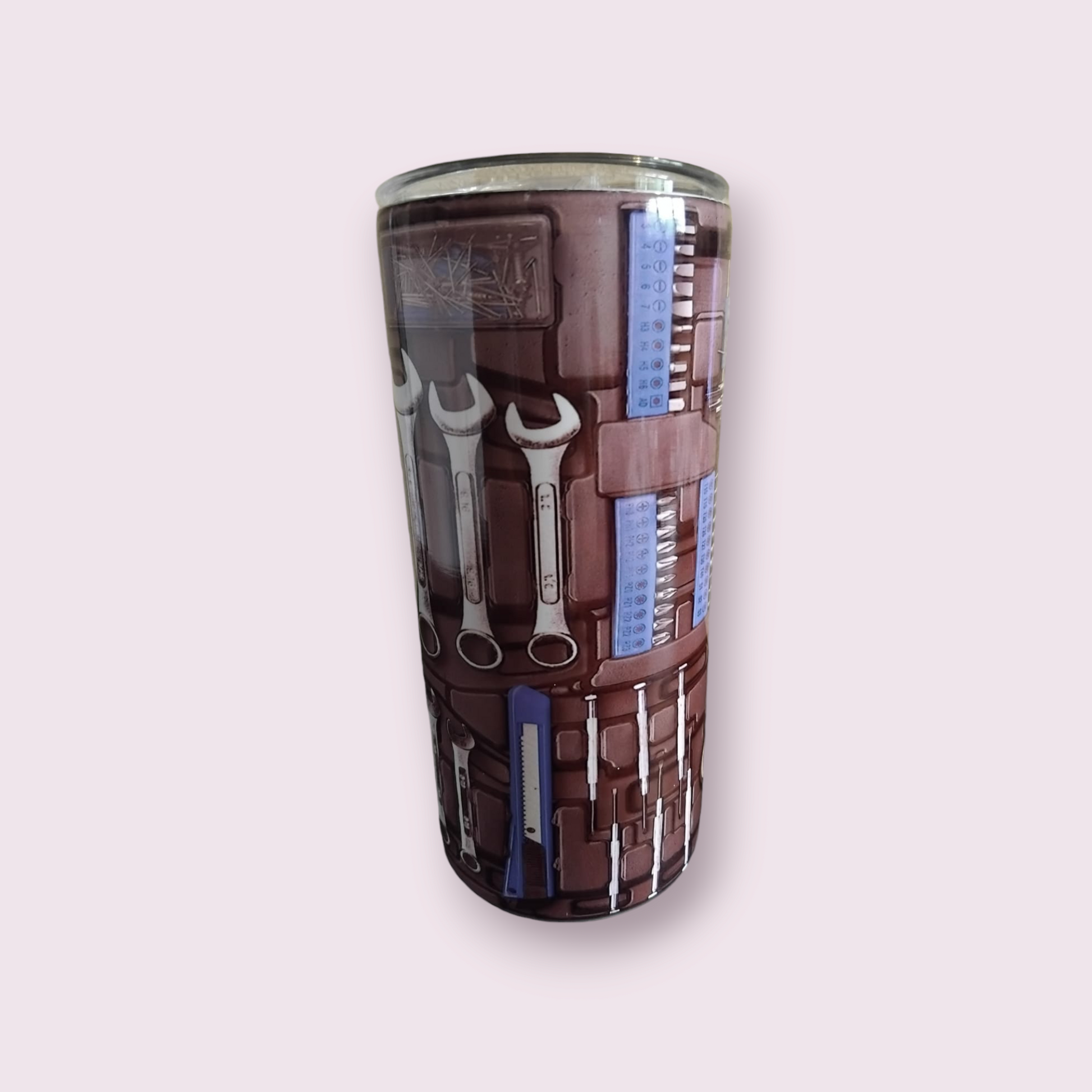 Toolbox design 15oz hot cold Tumbler - Wilde Gifts 