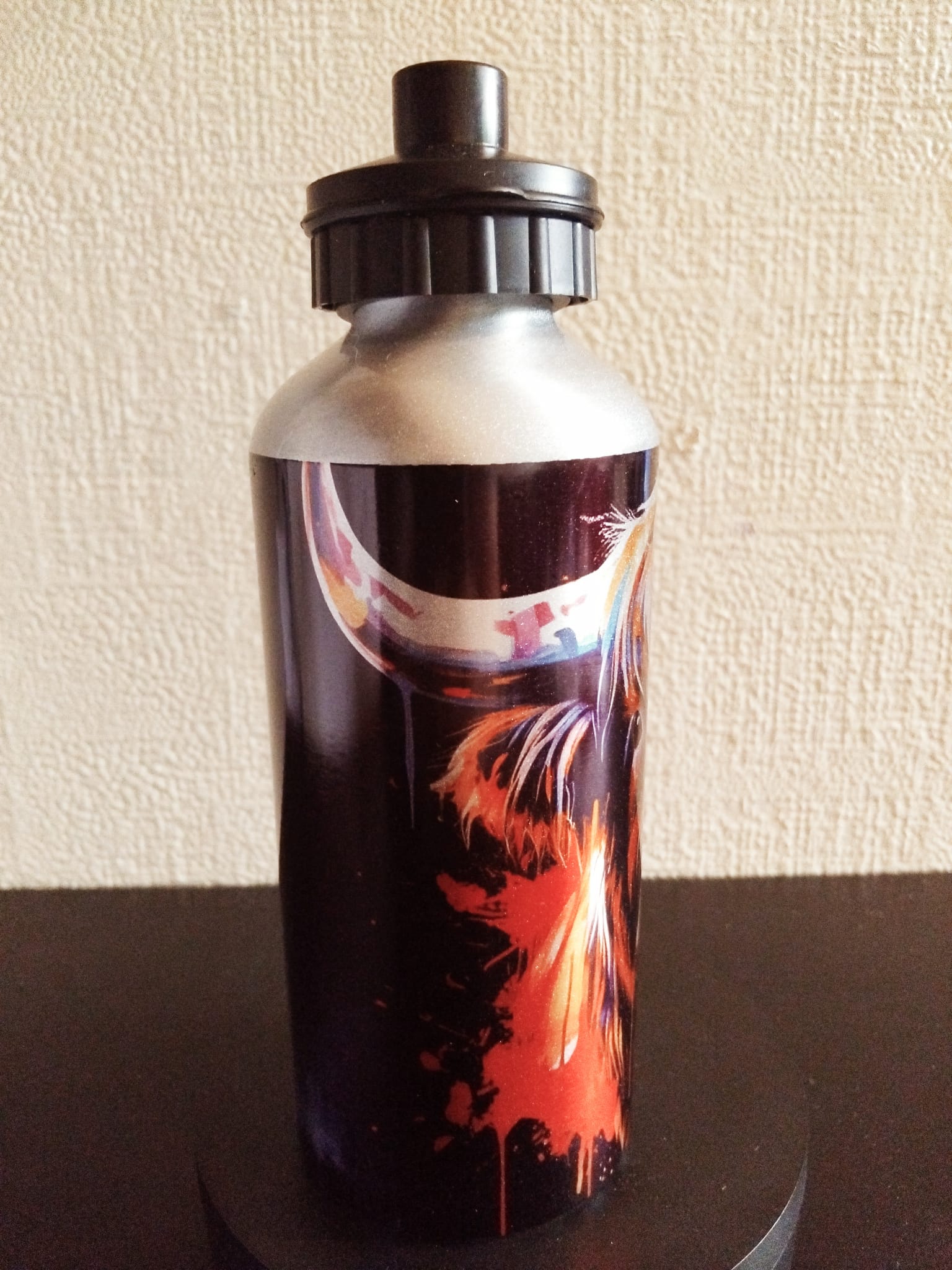 Watercolour Highland Cow 600ml Water Bottle - Wilde Gifts 