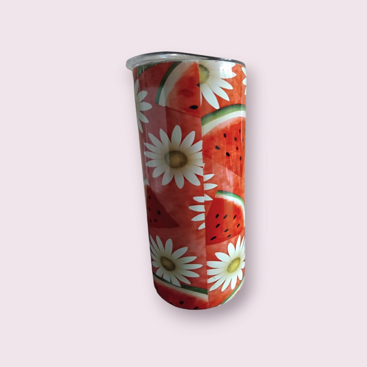 Watermelon Daisy 15oz Tumbler - Wilde Gifts 