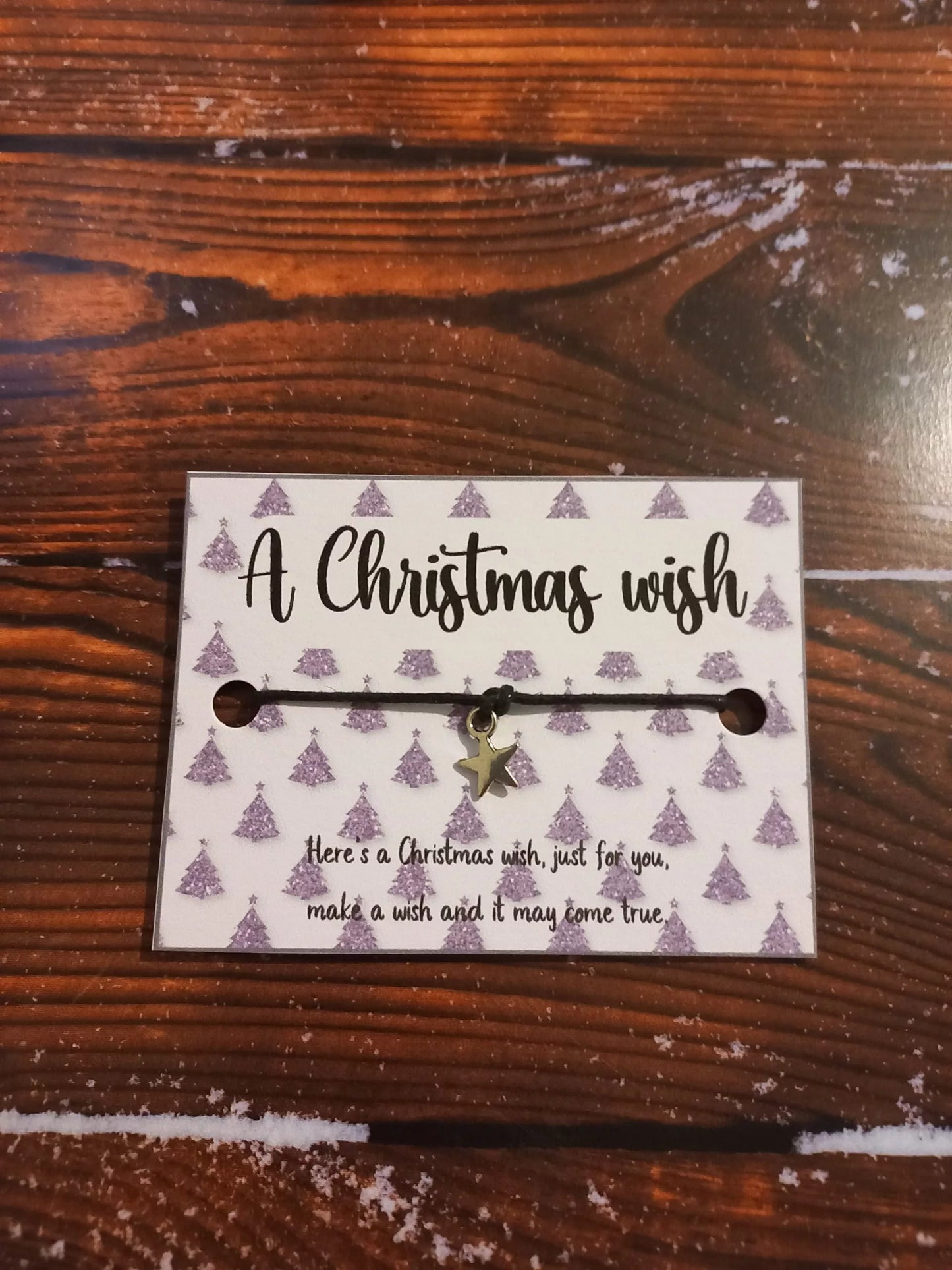 Purple tree Christmas mini wish bracelets (WB1082) image 0