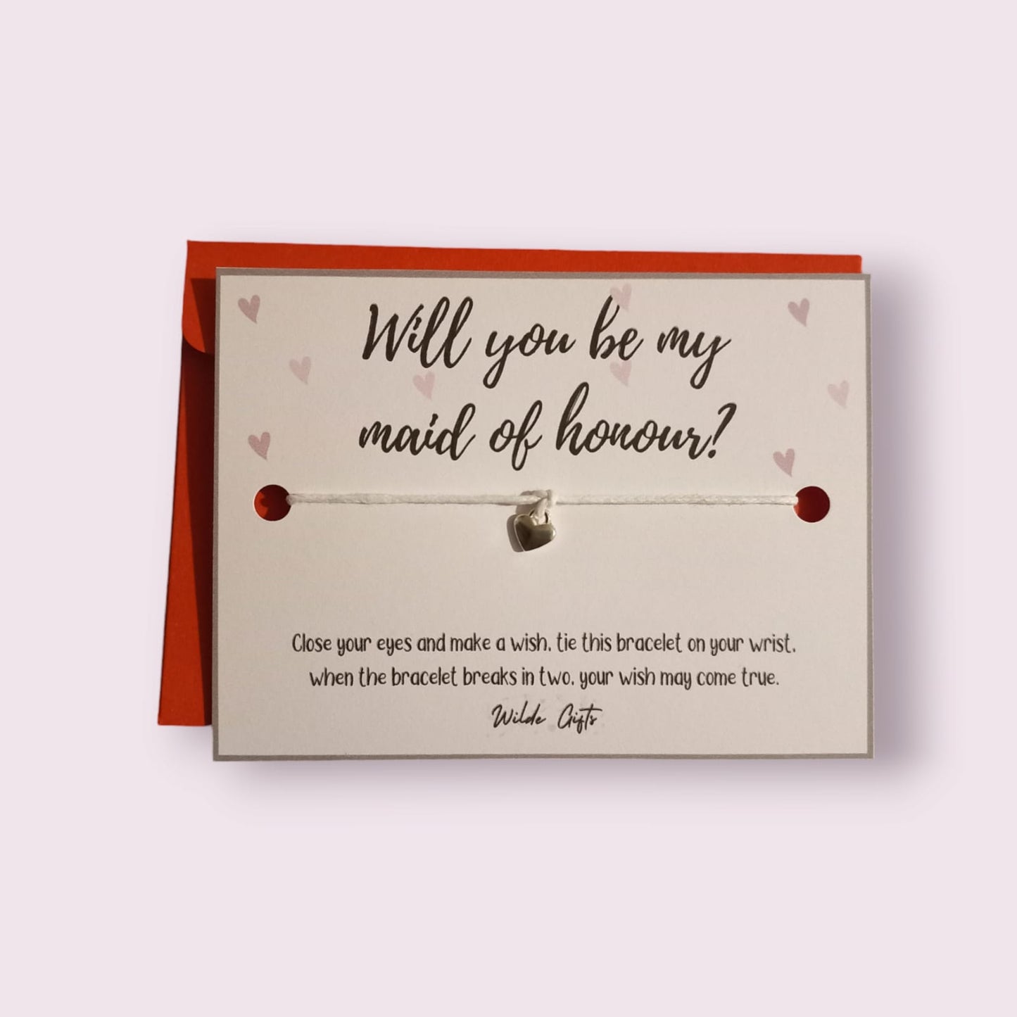 Will you be my maid of honour wish bracelet (WB876) image 0