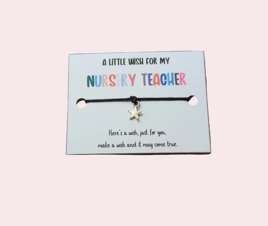 Nursery teacher wish bracelet (wb1140)