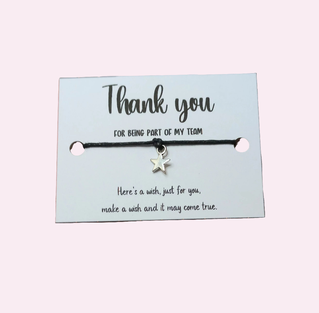 Thank you for being part of my team wish bracelet (wb1142)