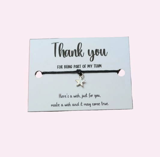 Thank you for being part of my team wish bracelet (wb1142)