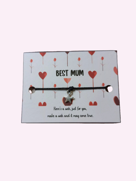 Best Mum mini wish bracelet (WB1122)