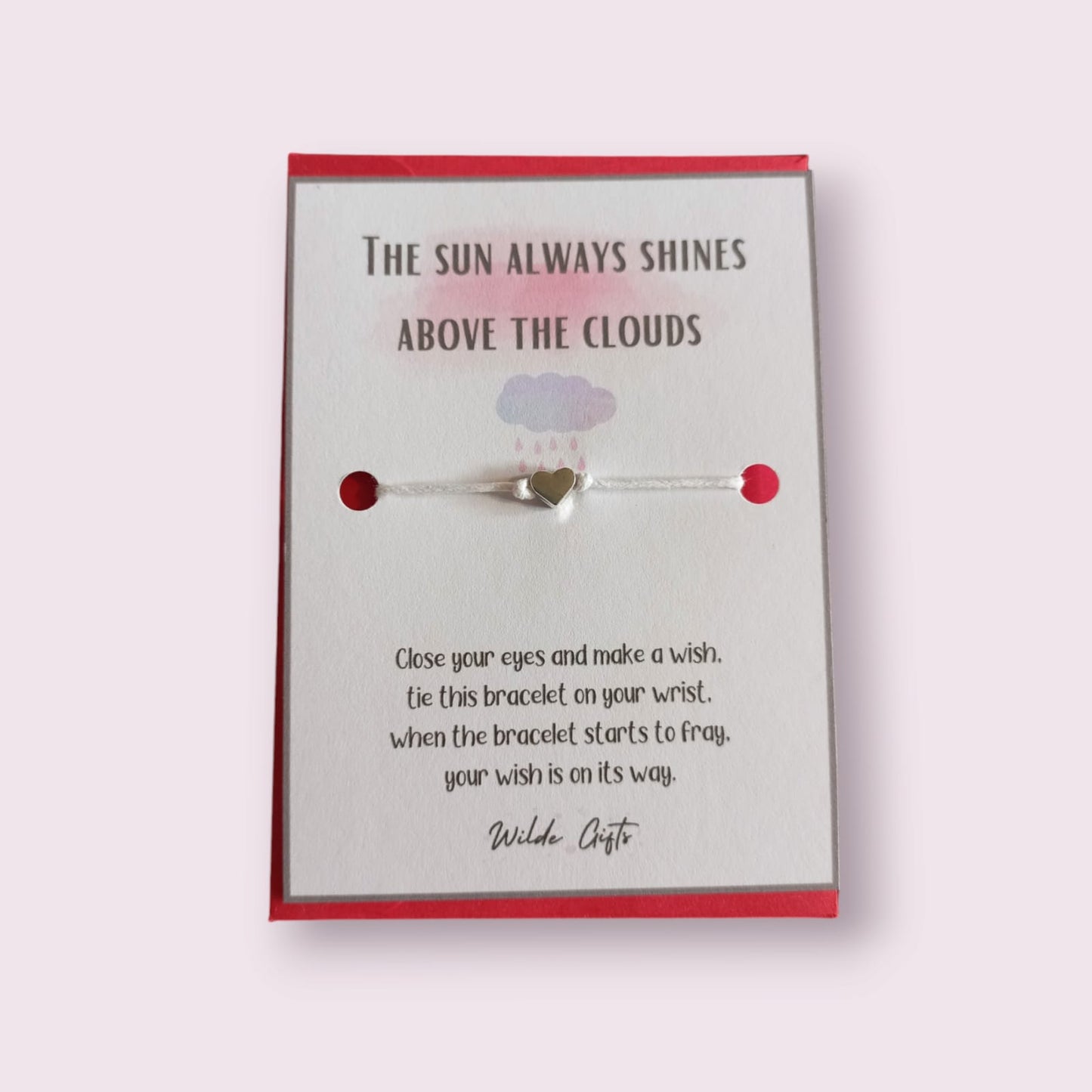 The sun always shines above the clouds wish bracelet (WB847) image 0