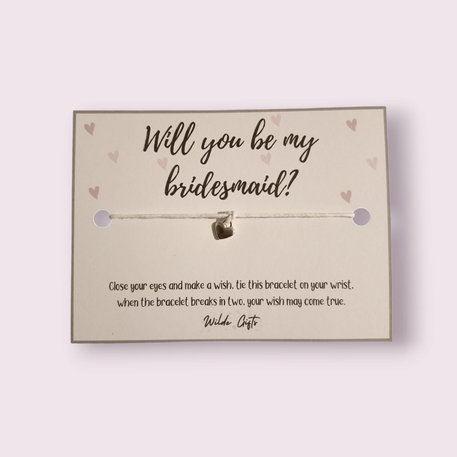 will you be my bridesmaid wish bracelet (WB870) image 1