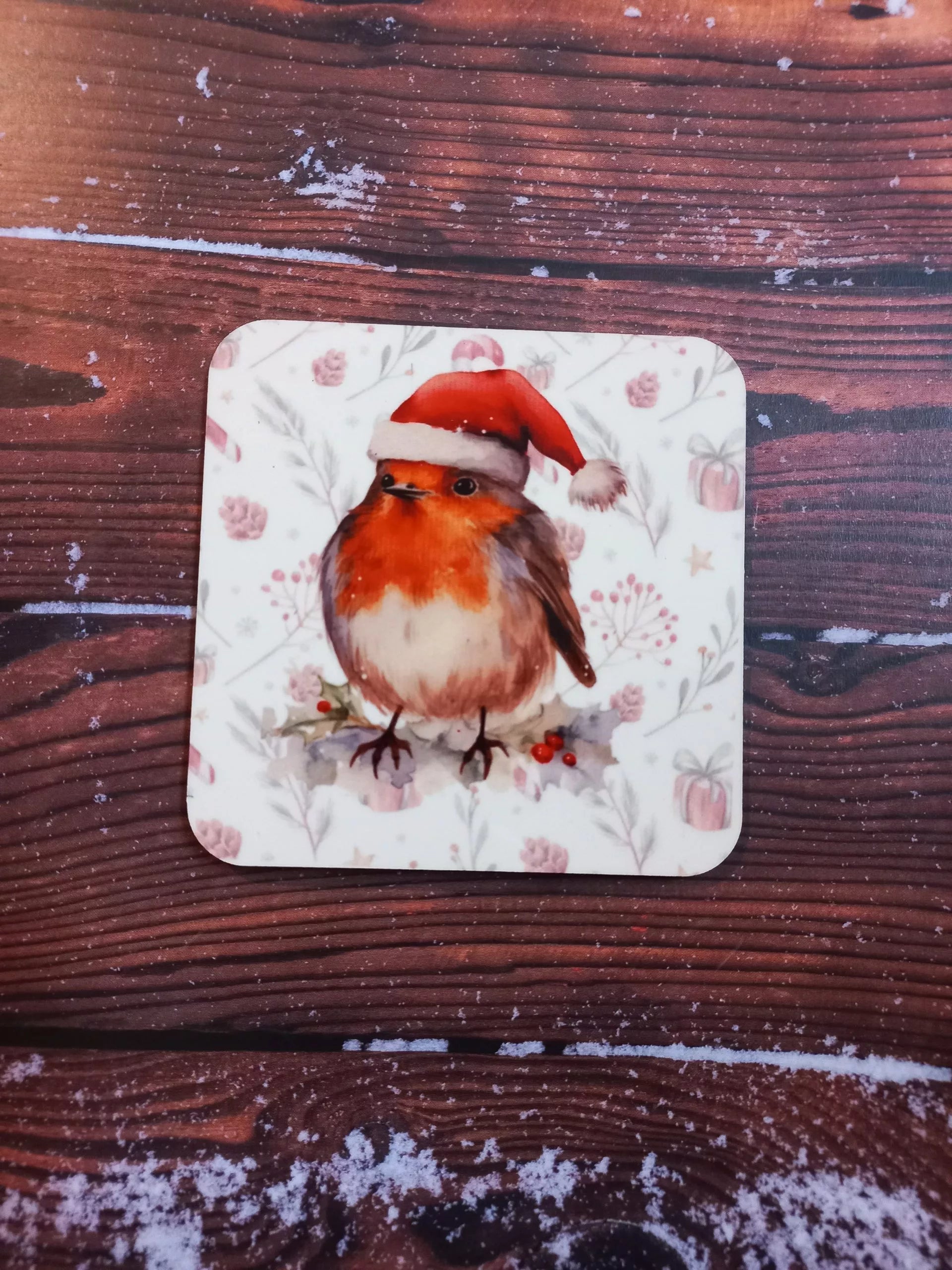 christmas robin coaster - Wilde Gifts 