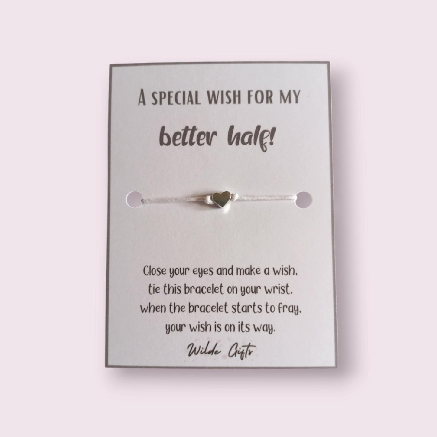 For my better half wish bracelet (WB745)