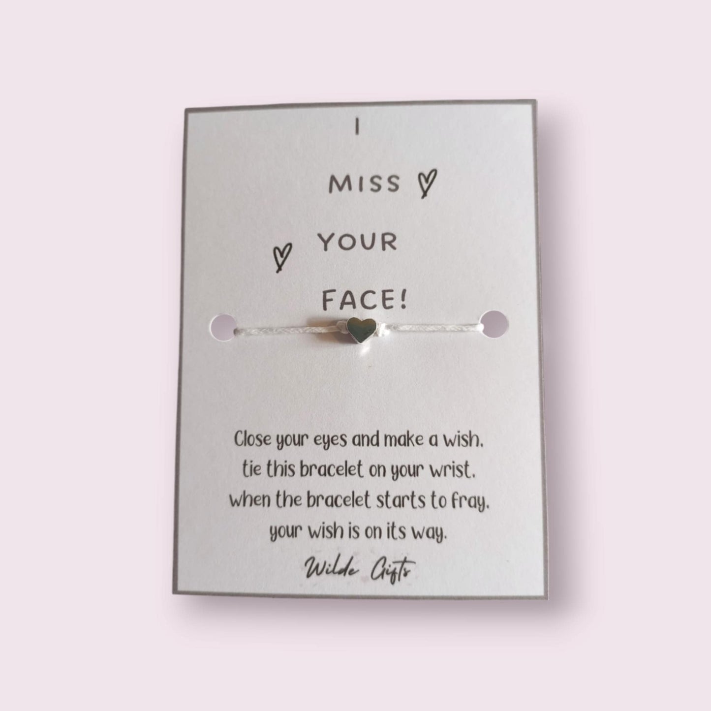 I miss your face wish bracelet (WB743)