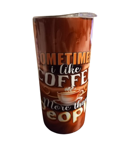 i like coffee more than people 15oz hot cold Tumbler - Wilde Gifts 