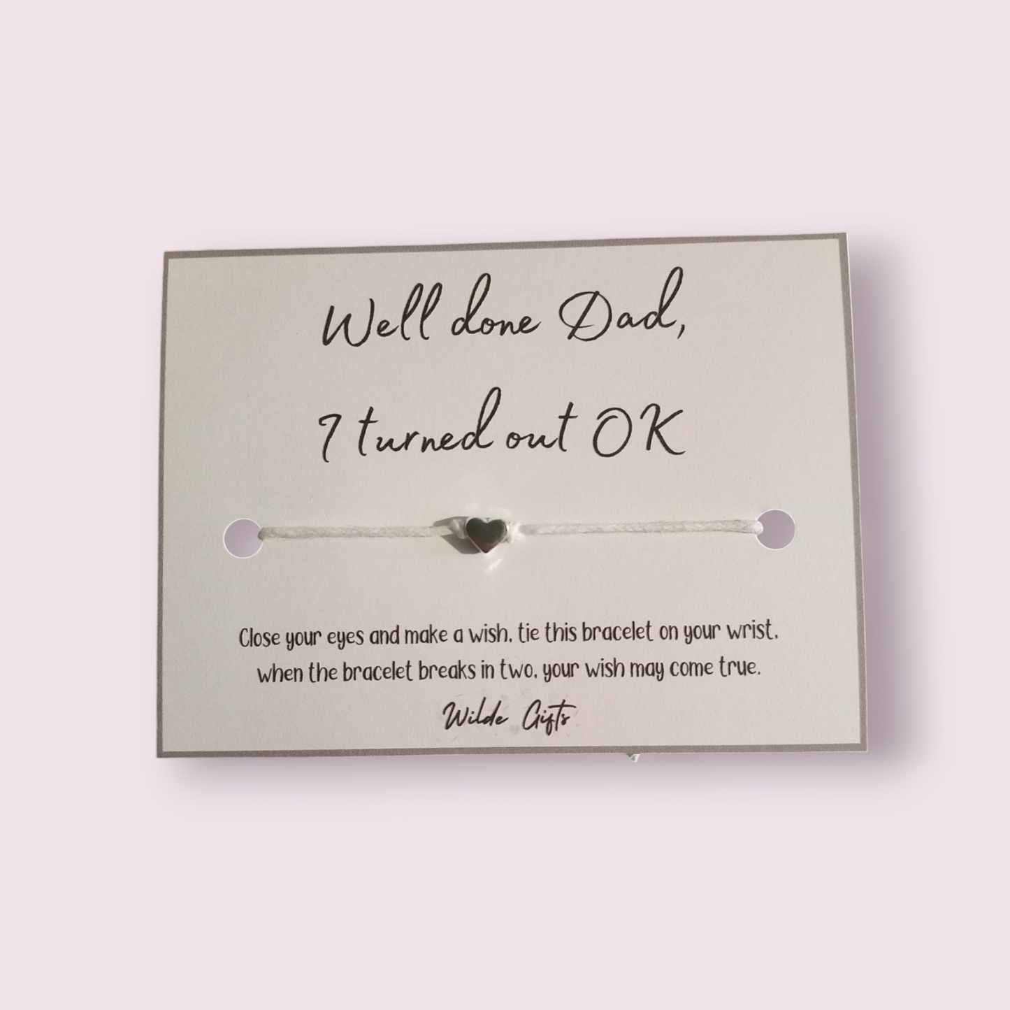 Well done Dad wish bracelet (WB1007)