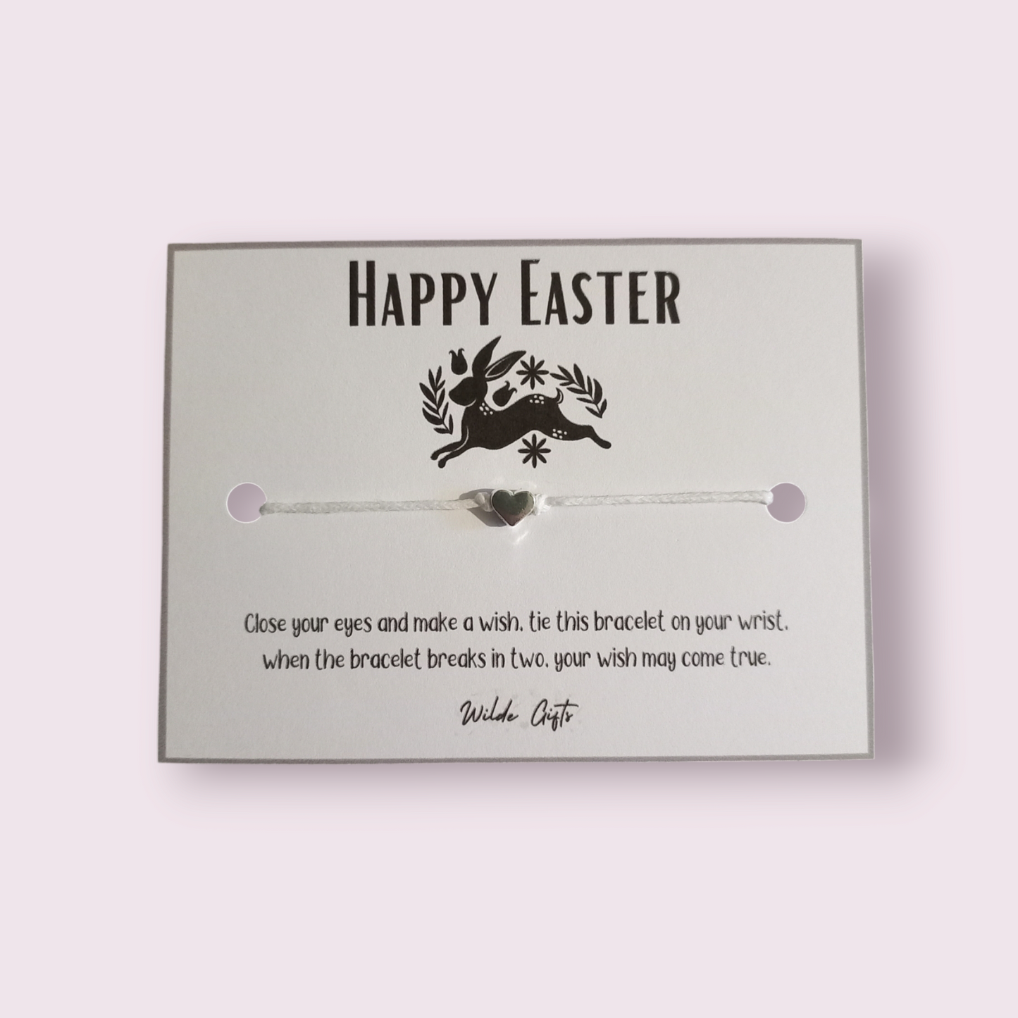 Happy Easter wish bracelet (WB973)