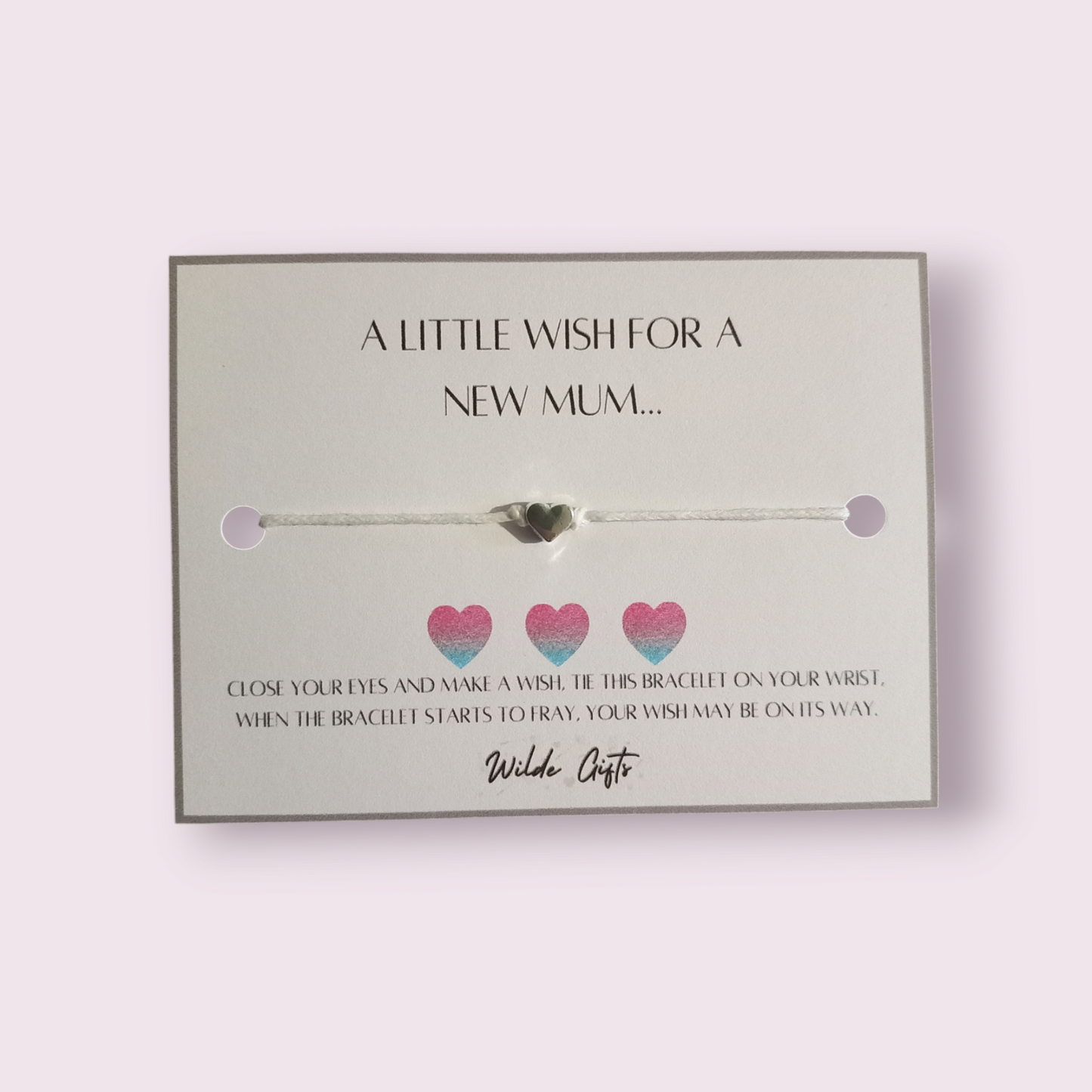 A little wish for a new mum wish bracelet. (WB620)