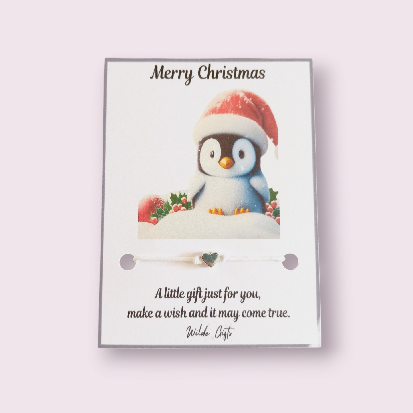 Penguin Christmas wish bracelet (wb1295)