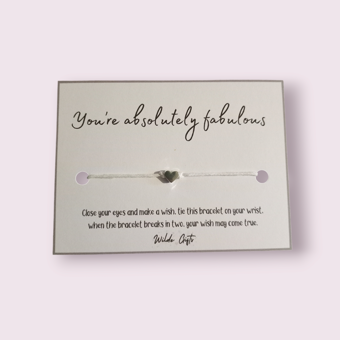 you're absolutely fabulous wish bracelet (WB1003)