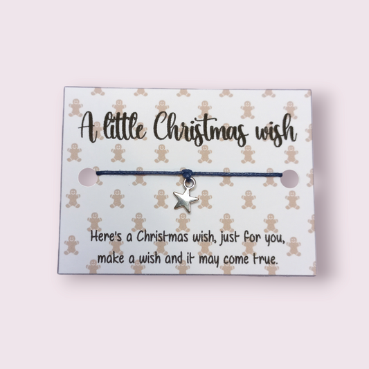 Gingerbread xmas Mini wish bracelet (WB1058)