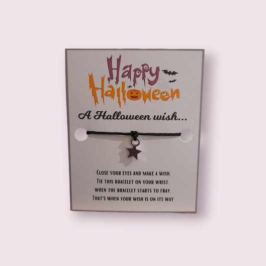 Happy Halloween Mini Wish Bracelet (WB584)