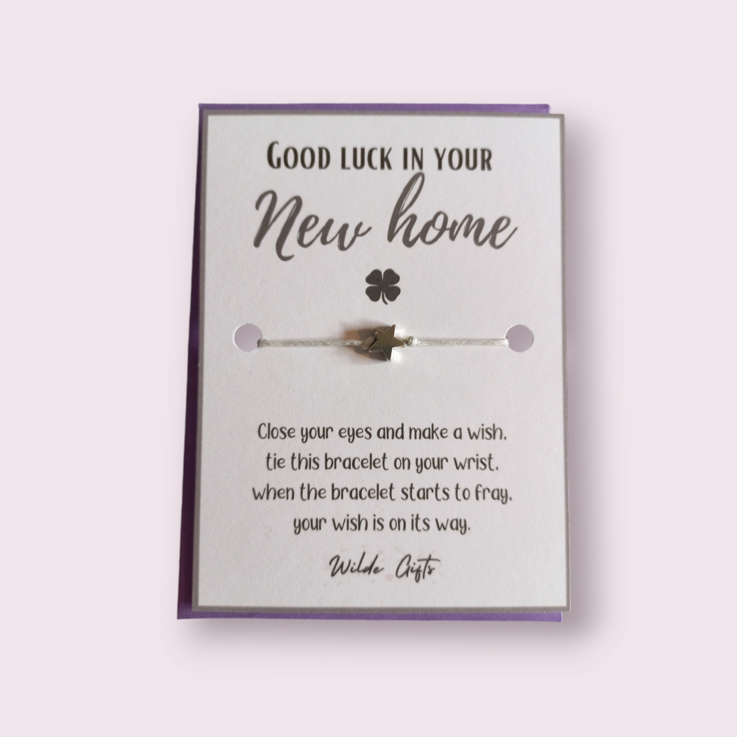 Good luck in your new home wish bracelet (WB761)