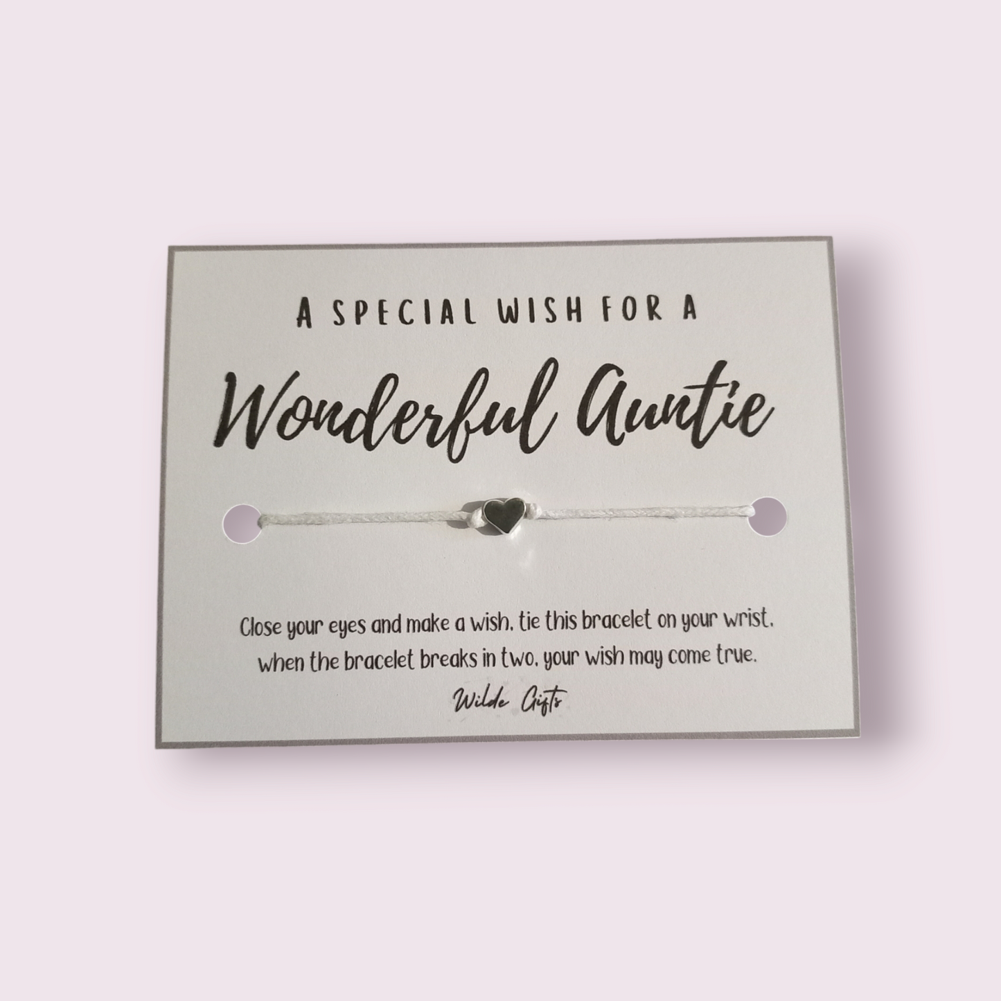 Wonderful Auntie wish bracelet (WB1169)