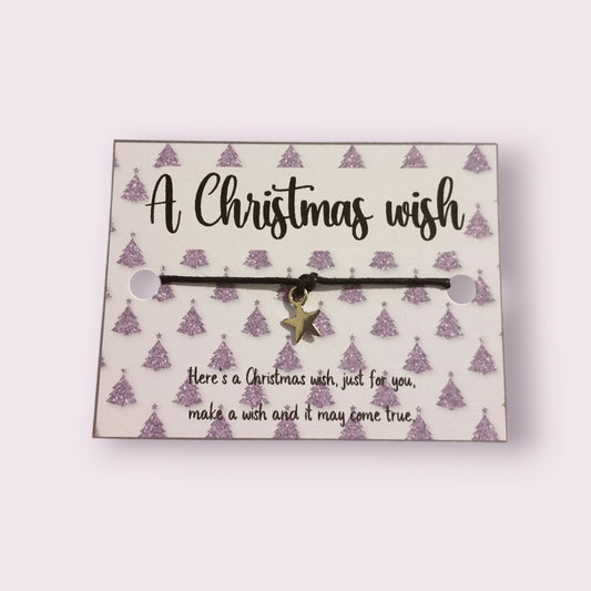 Purple tree Christmas mini wish bracelets (WB1082)