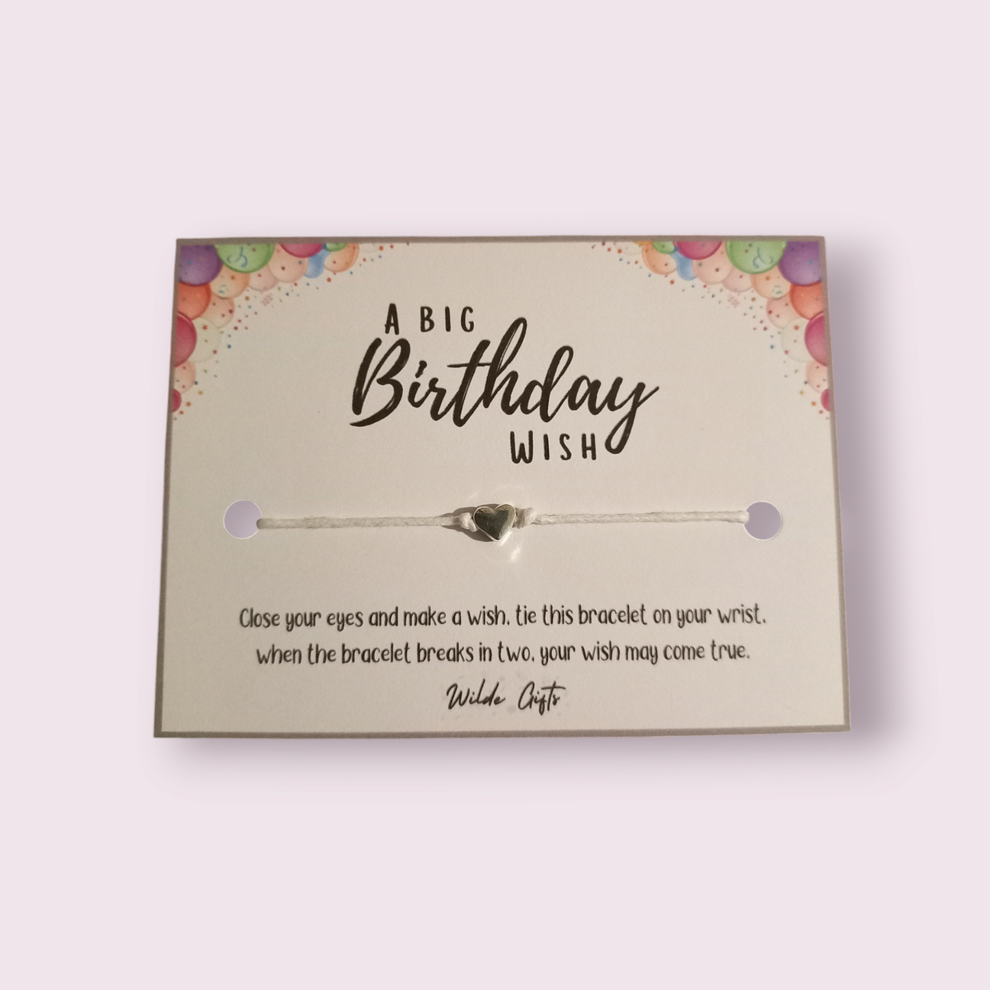 Big birthday wish wish bracelet (WB1171)