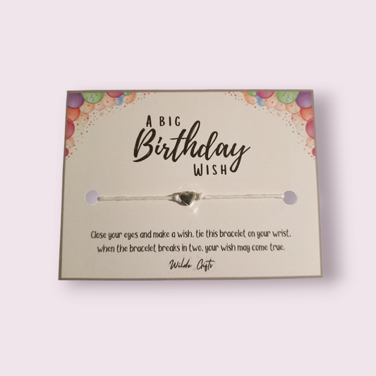 Big birthday wish wish bracelet (WB1171)