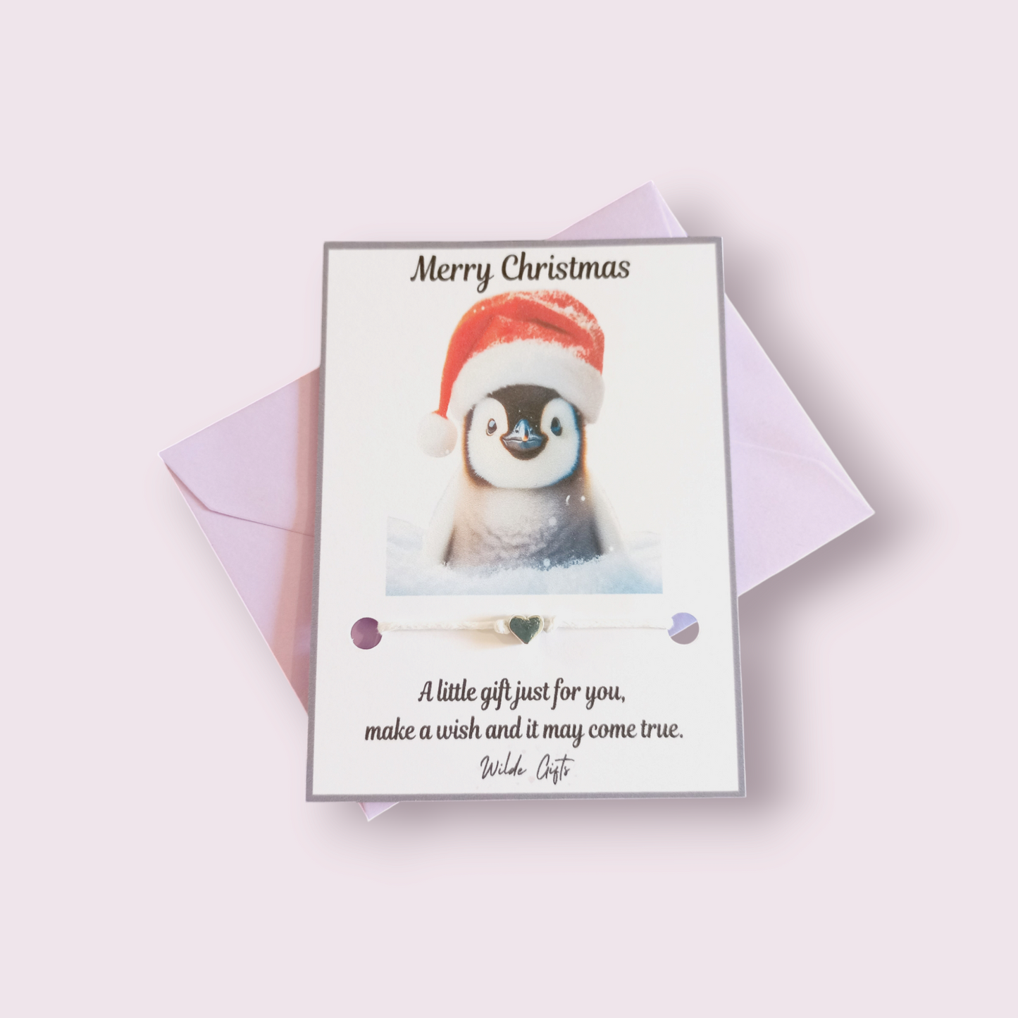 Penguin Christmas wish bracelet (wb1293)