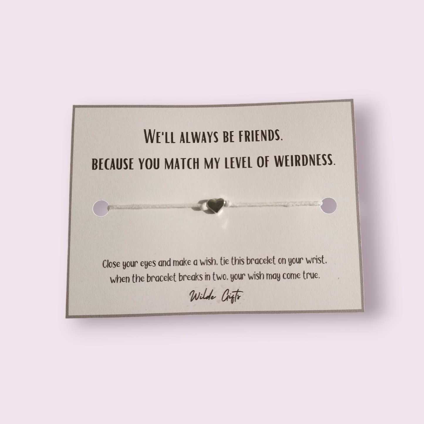 We'll always be friends wish bracelet (WB886)