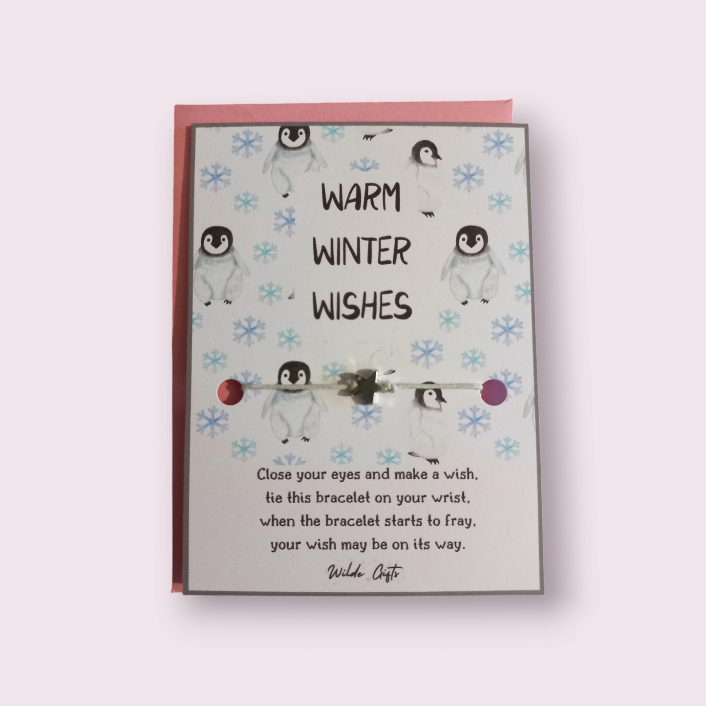 Warm winter wishes wish bracelet (WB861)