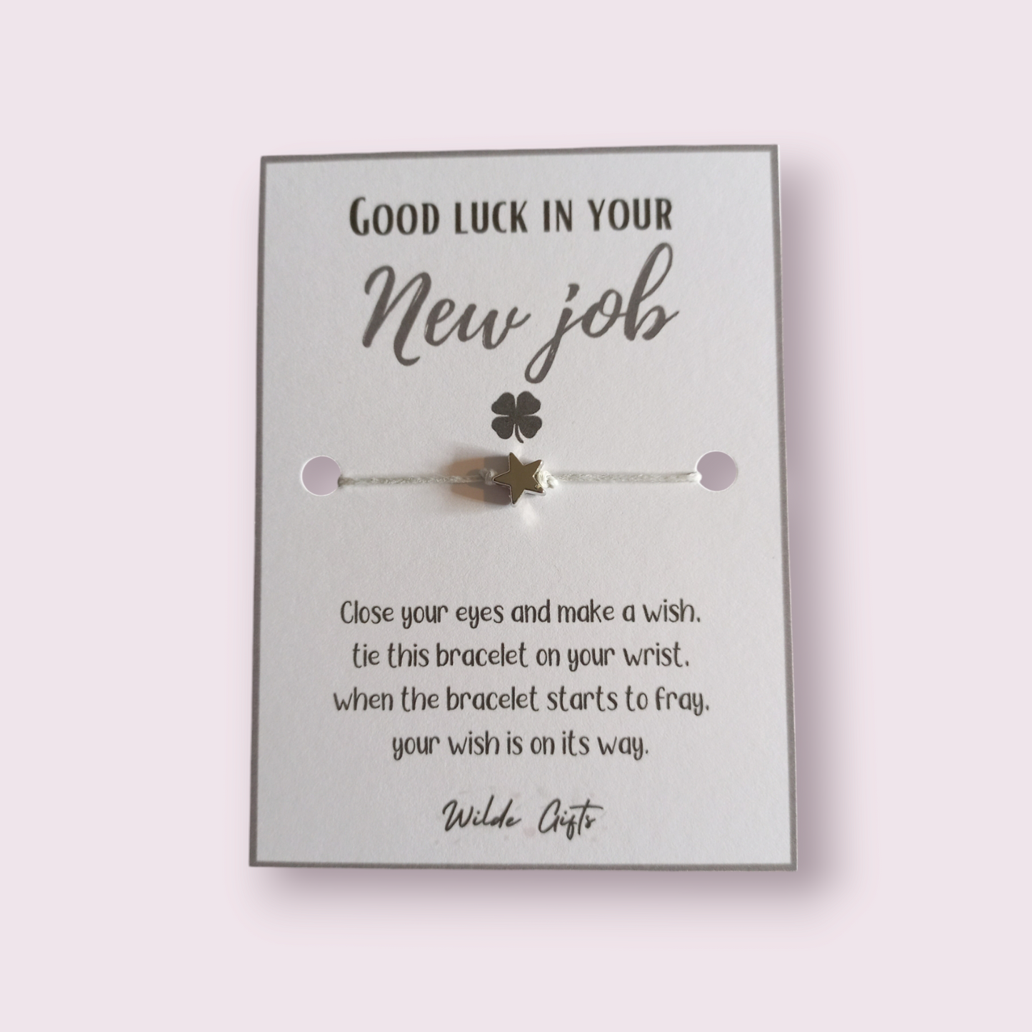 Good luck in your new job wish bracelet (WB791)