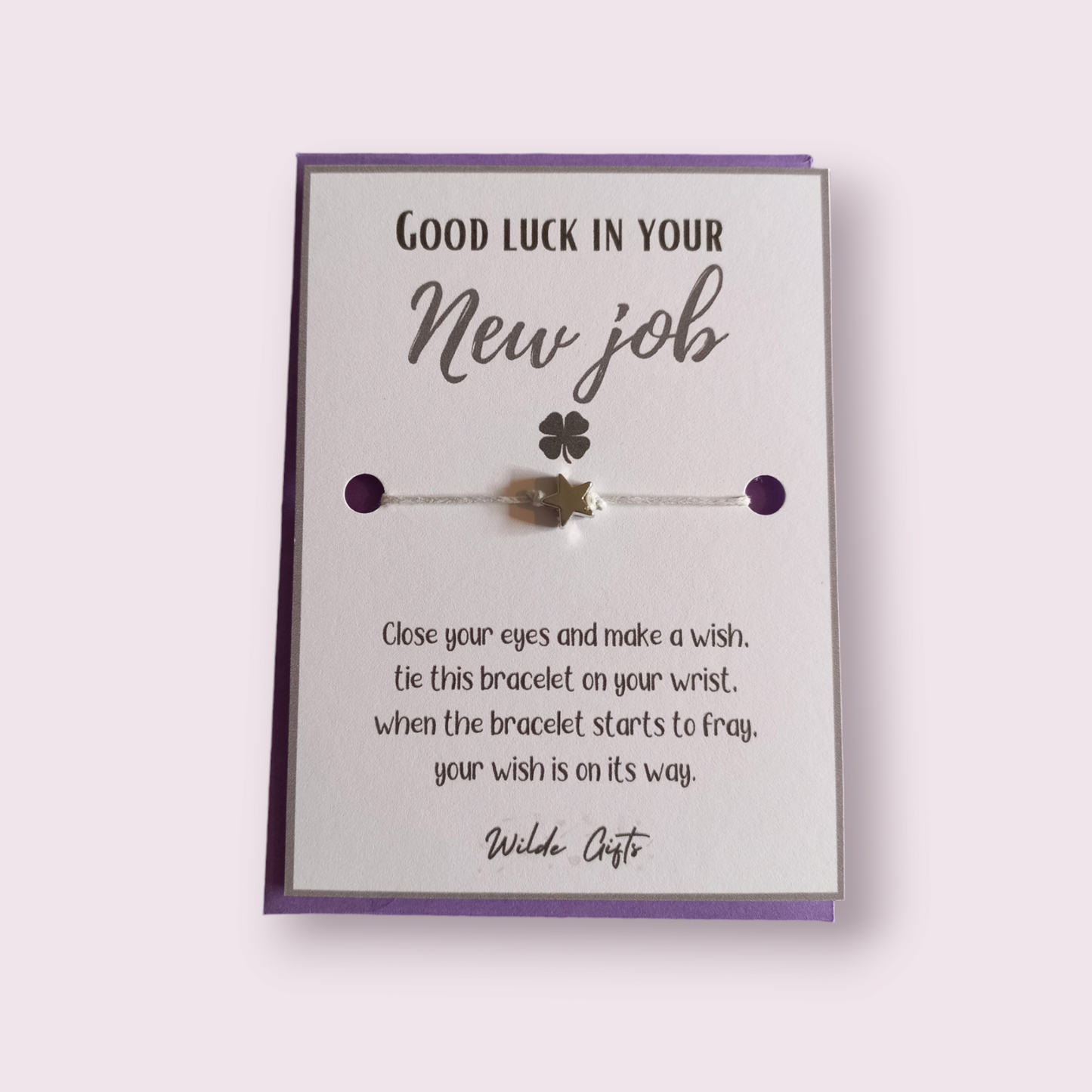 Good luck in your new job wish bracelet (WB791)