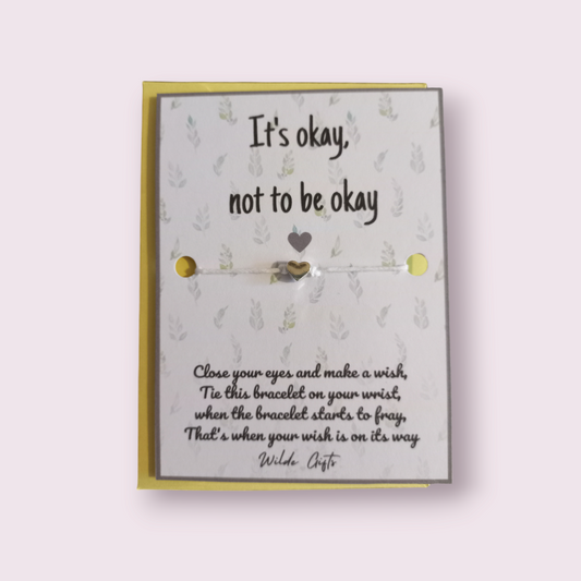 It's okay, not to be okay wish bracelet (WB1023)