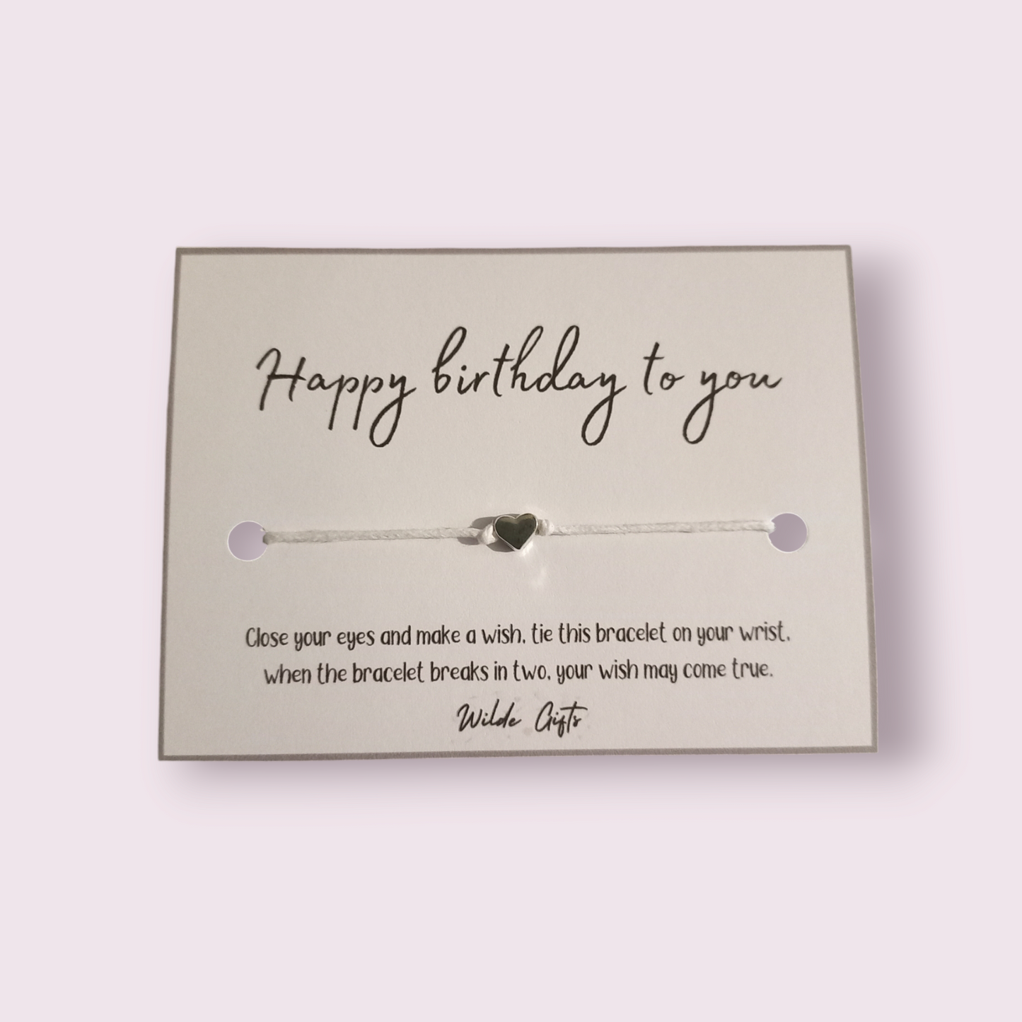 Happy birthday to you wish bracelet (WB1006)