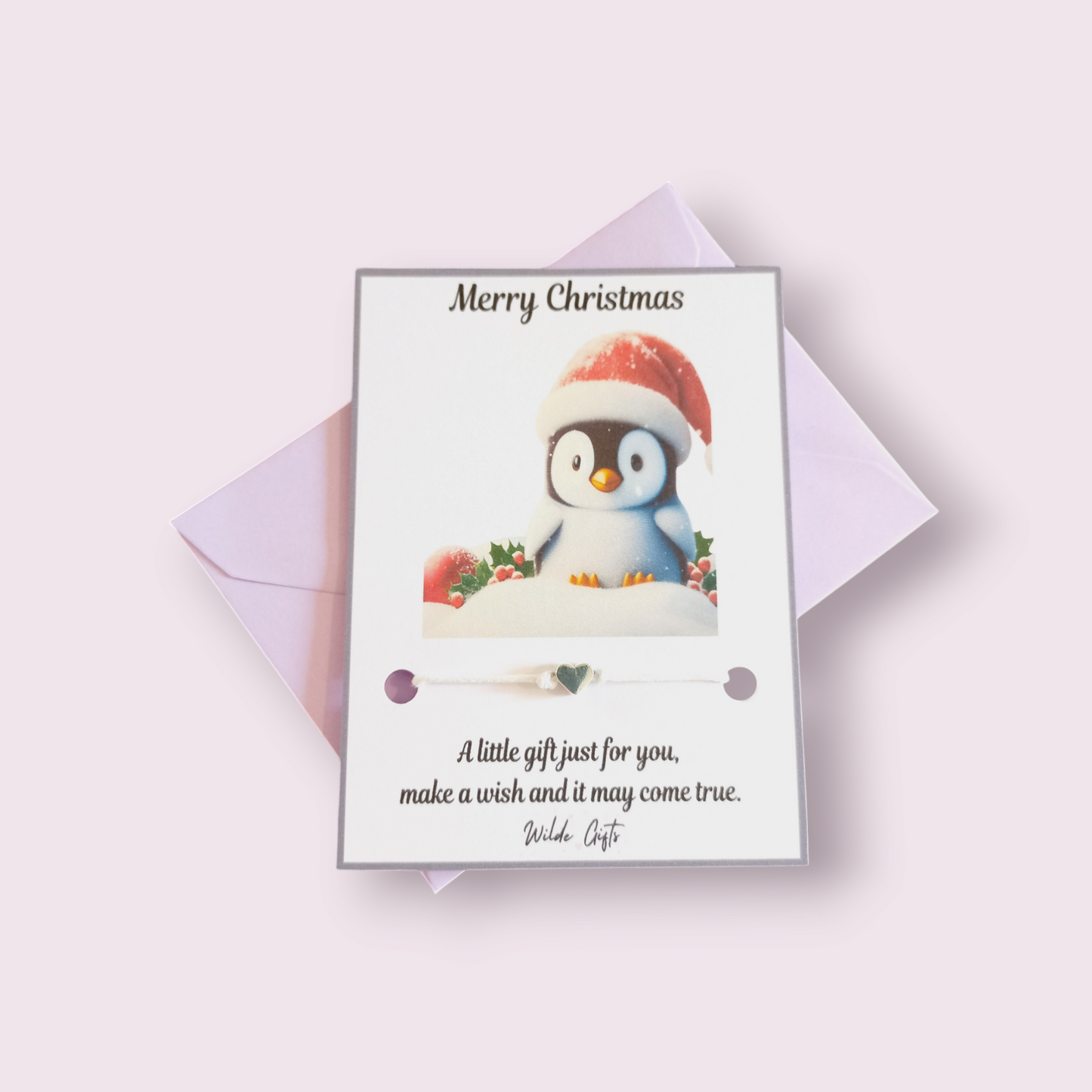 Penguin Christmas wish bracelet (wb1295)