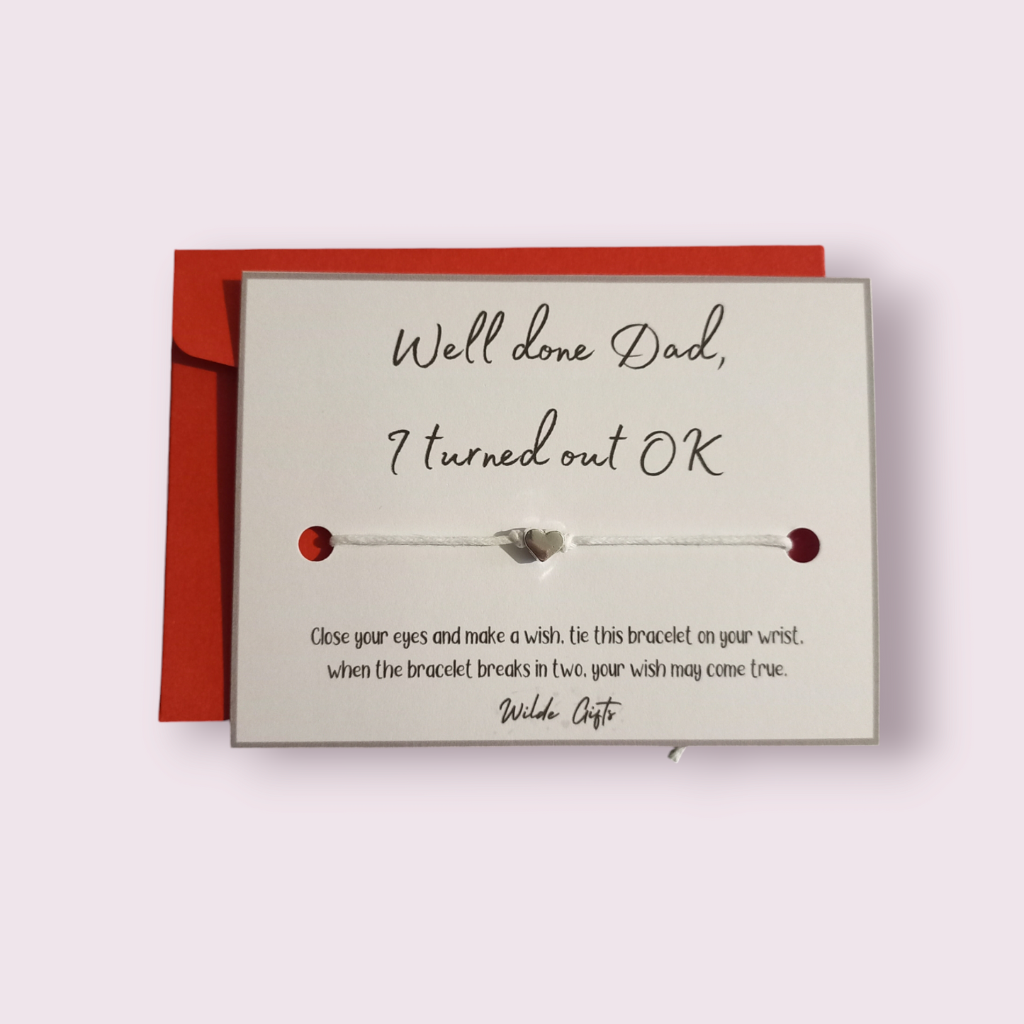 Well done Dad wish bracelet (WB1007)